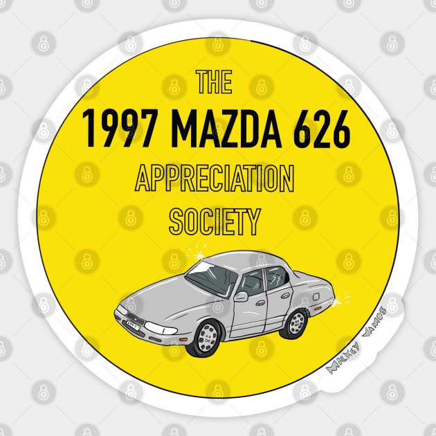 1997 Mazda 626 Appreciation Society Sticker by Mickey Vamos